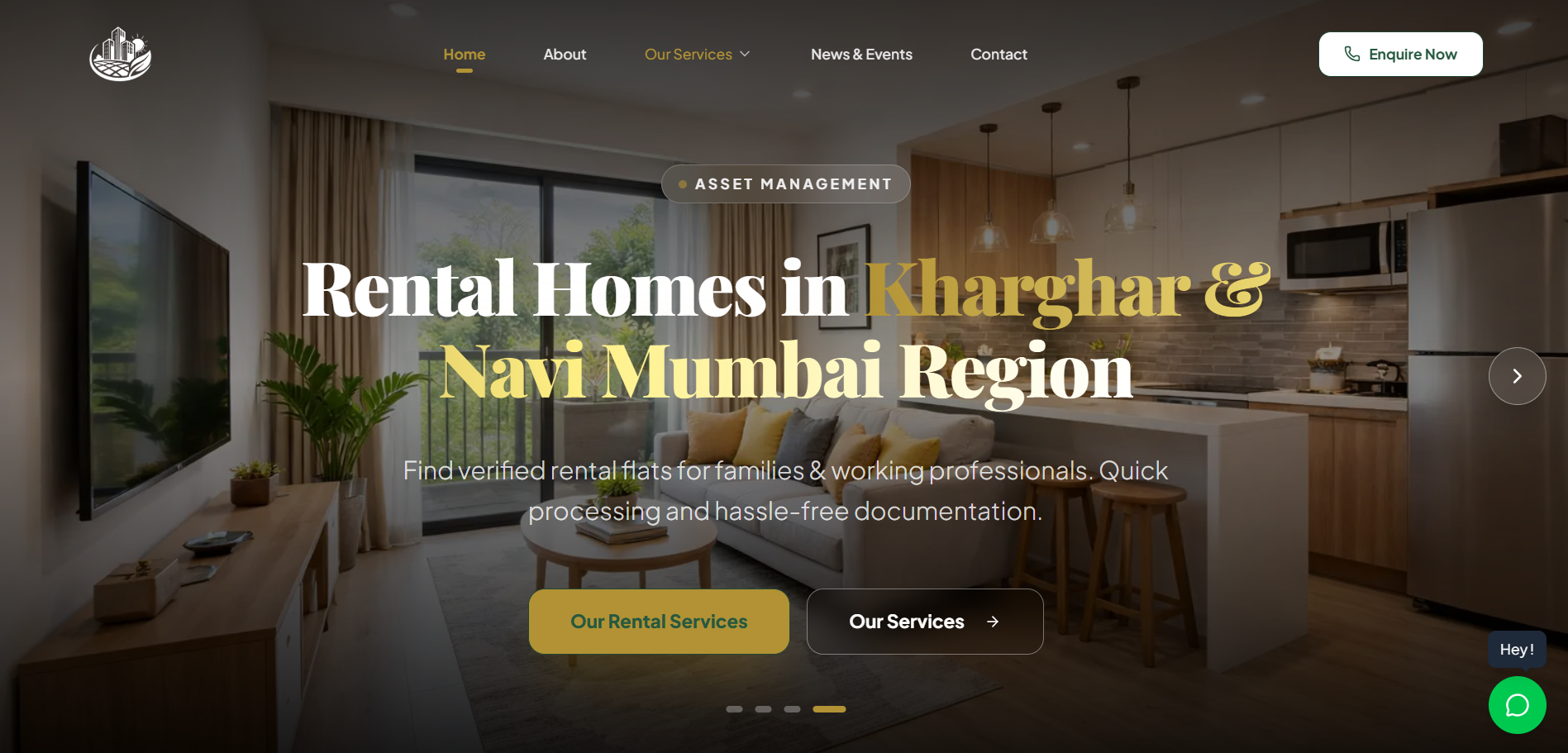 Sahyog Estate website homepage screenshot